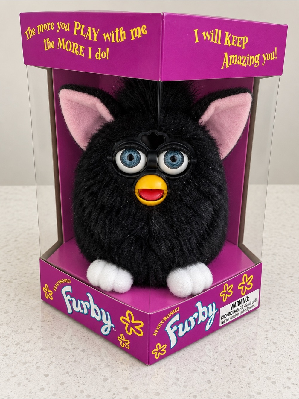 VNTG Furby 1998 Model 70-800 Original Generation 1 Witch’s Cat Black Furby